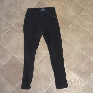 Black mid-rise  jeggings